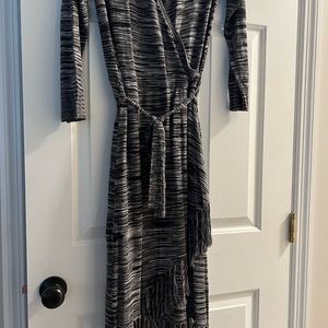 Max and Cleo wrap dress with fringe . Size Large